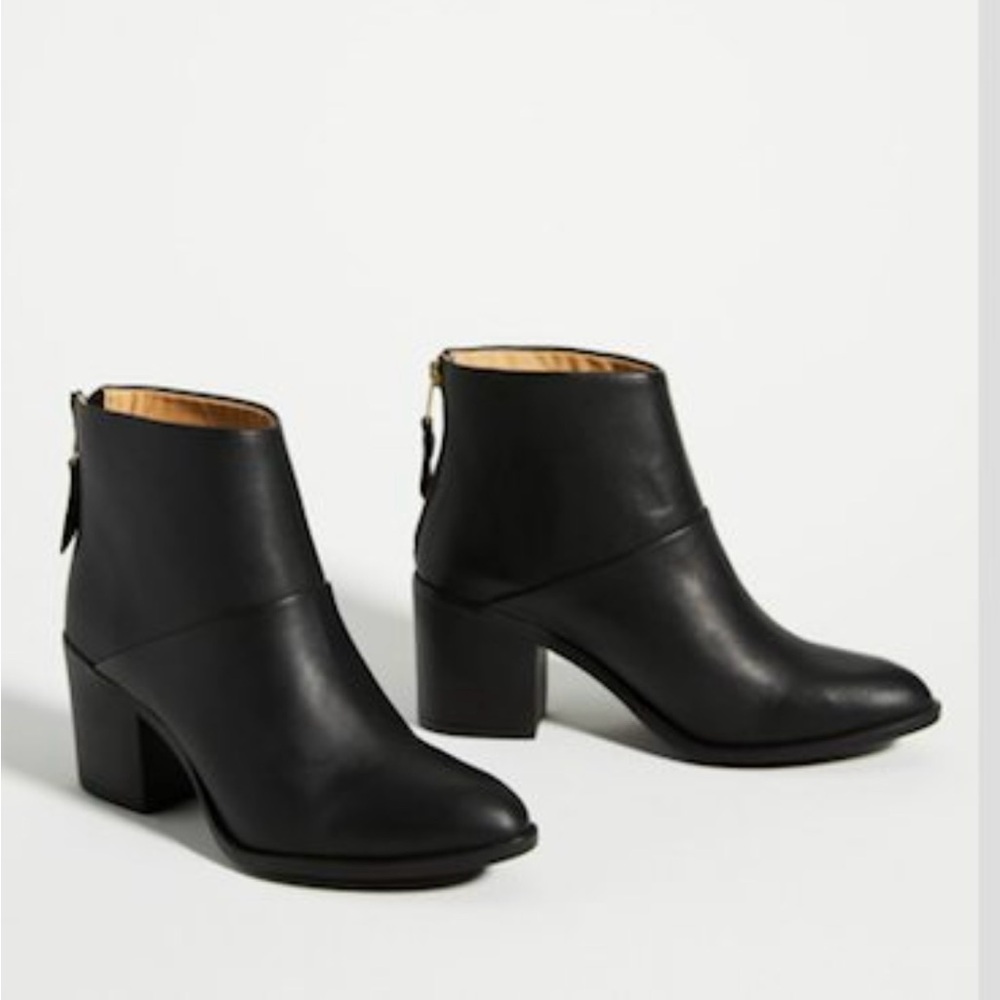 Nisolo Dari Black Leather Ankle Boots Size 8